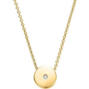 Monica Vinader Linear Solo Diamond Pendant Necklace